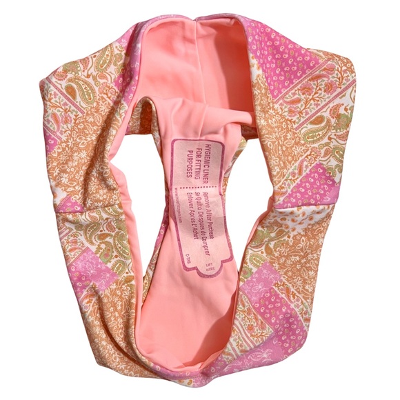 Elysiian Pink Paisley Bikini Set • Sonoma Scoop Neck Top & Kauai Bottom • NEW - Picture 13 of 16